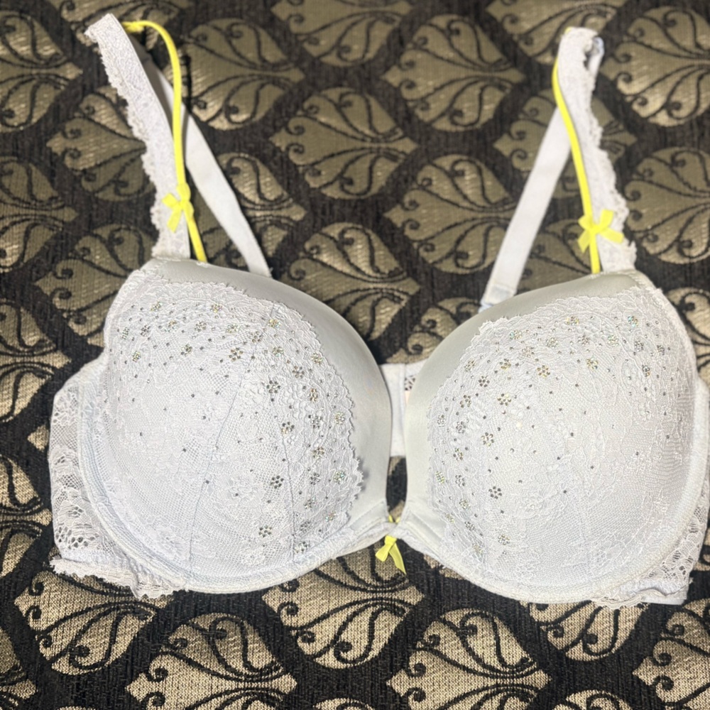 Victoria's Pale Blue Sequined Bra